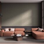 Beige Grained Leather