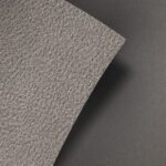 Grey Grained Leather