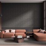 Grey Grained Leather